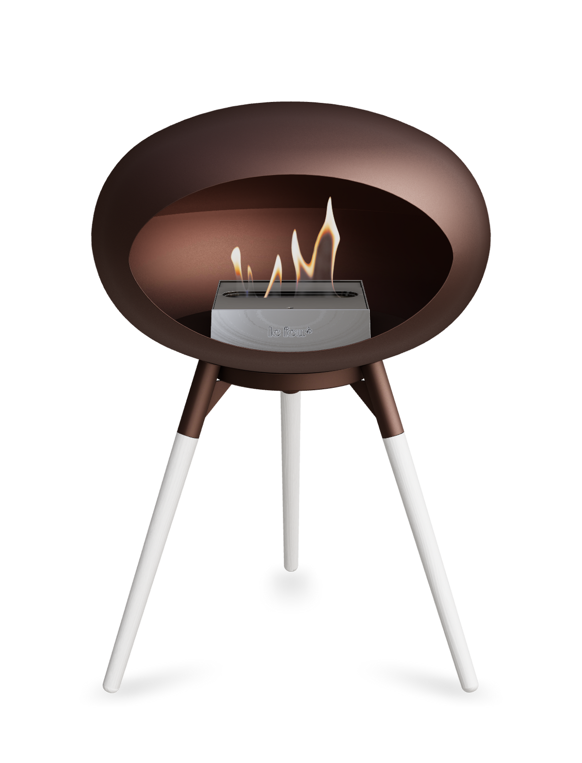 Le Feu Dome Ground Low – Freestanding Bioethanol Fireplace, Classic Size