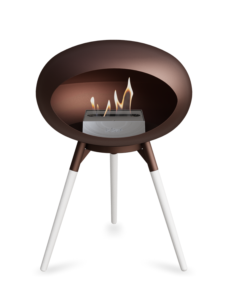 Le Feu Dome Ground Low – Freestanding Bioethanol Fireplace, Classic Size