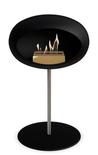 Le Feu Dome Steel Low – Bioethanol Fireplace, Classic Dome