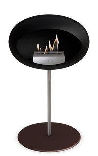 Le Feu Dome Steel Low – Bioethanol Fireplace, Classic Dome