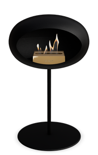 Le Feu Dome Steel Low – Bioethanol Fireplace, Classic Dome