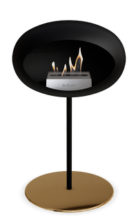 Le Feu Dome Steel Low – Bioethanol Fireplace, Classic Dome