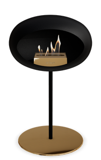 Le Feu Dome Steel Low – Bioethanol Fireplace, Classic Dome