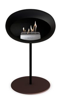 Le Feu Dome Steel Low – Bioethanol Fireplace, Classic Dome