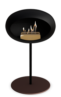 Le Feu Dome Steel Low – Bioethanol Fireplace, Classic Dome