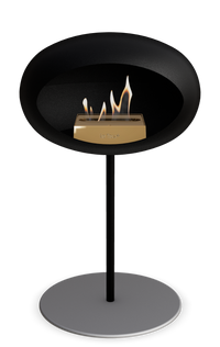 Le Feu Dome Steel Low – Bioethanol Fireplace, Classic Dome