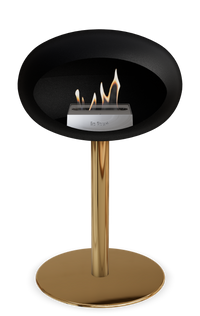 Le Feu Dome Steel Low – Bioethanol Fireplace, Classic Dome