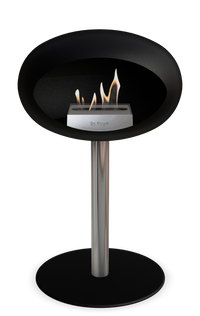 Le Feu Dome Steel Low – Bioethanol Fireplace, Classic Dome