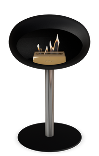 Le Feu Dome Steel Low – Bioethanol Fireplace, Classic Dome