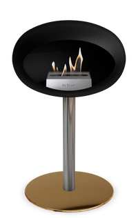 Le Feu Dome Steel Low – Bioethanol Fireplace, Classic Dome