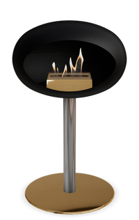Le Feu Dome Steel Low – Bioethanol Fireplace, Classic Dome
