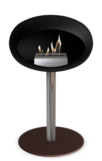 Le Feu Dome Steel Low – Bioethanol Fireplace, Classic Dome
