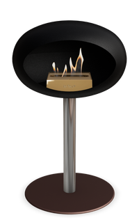 Le Feu Dome Steel Low – Bioethanol Fireplace, Classic Dome