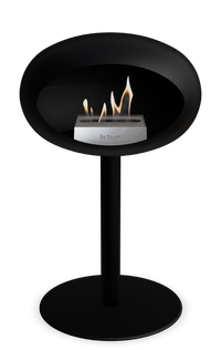 Le Feu Dome Steel Low – Bioethanol Fireplace, Classic Dome