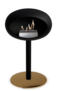Le Feu Dome Steel Low – Bioethanol Fireplace, Classic Dome