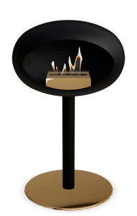 Le Feu Dome Steel Low – Bioethanol Fireplace, Classic Dome