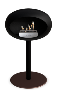 Le Feu Dome Steel Low – Bioethanol Fireplace, Classic Dome