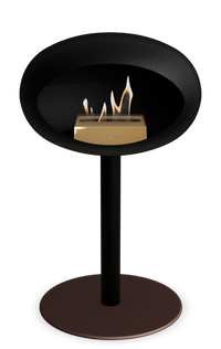 Le Feu Dome Steel Low – Bioethanol Fireplace, Classic Dome