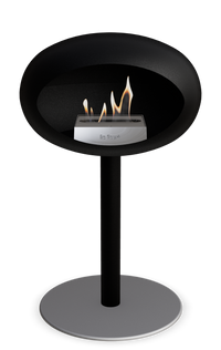Le Feu Dome Steel Low – Bioethanol Fireplace, Classic Dome