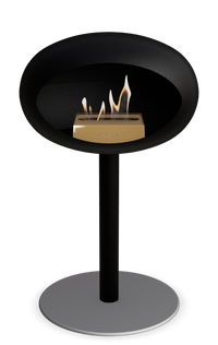 Le Feu Dome Steel Low – Bioethanol Fireplace, Classic Dome