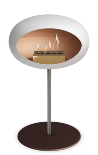 Le Feu Dome Steel Low – Bioethanol Fireplace, Classic Dome