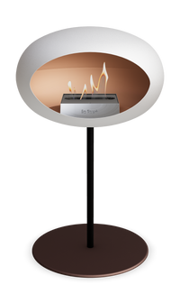 Le Feu Dome Steel Low – Bioethanol Fireplace, Classic Dome