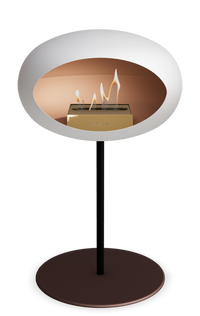 Le Feu Dome Steel Low – Bioethanol Fireplace, Classic Dome