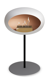 Le Feu Dome Steel Low – Bioethanol Fireplace, Classic Dome