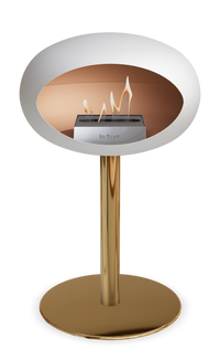 Le Feu Dome Steel Low – Bioethanol Fireplace, Classic Dome