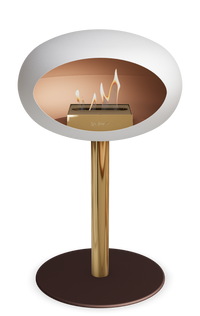 Le Feu Dome Steel Low – Bioethanol Fireplace, Classic Dome