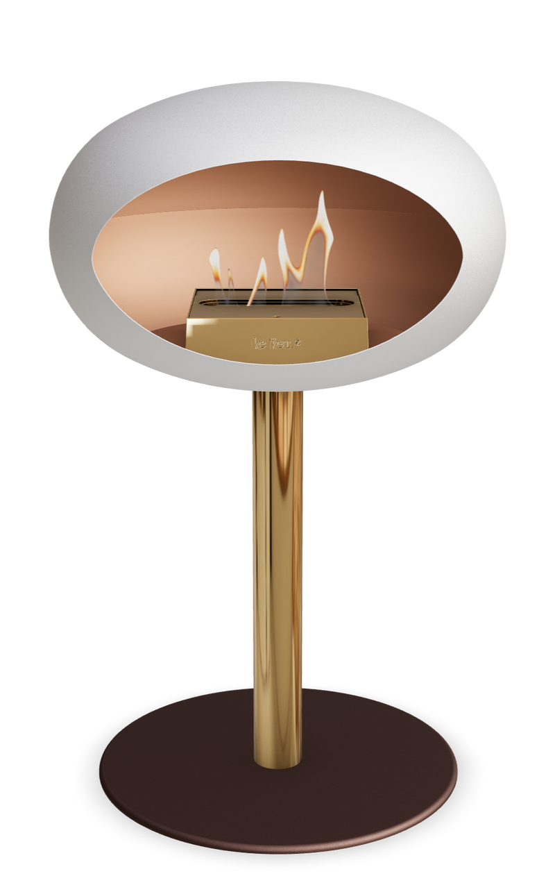 Le Feu Dome Steel Low – Bioethanol Fireplace, Classic Dome