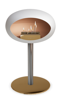 Le Feu Dome Steel Low – Bioethanol Fireplace, Classic Dome