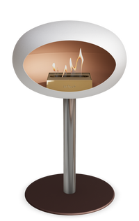 Le Feu Dome Steel Low – Bioethanol Fireplace, Classic Dome