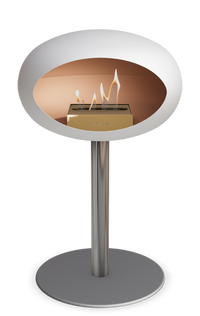 Le Feu Dome Steel Low – Bioethanol Fireplace, Classic Dome