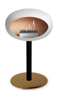 Le Feu Dome Steel Low – Bioethanol Fireplace, Classic Dome