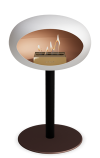 Le Feu Dome Steel Low – Bioethanol Fireplace, Classic Dome