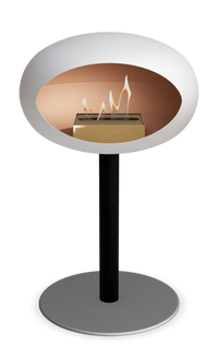 Le Feu Dome Steel Low – Bioethanol Fireplace, Classic Dome