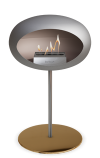 Le Feu Dome Steel Low – Bioethanol Fireplace, Classic Dome