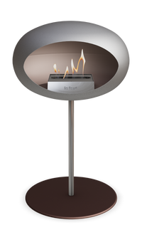Le Feu Dome Steel Low – Bioethanol Fireplace, Classic Dome