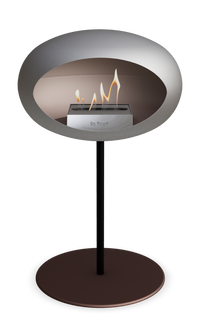 Le Feu Dome Steel Low – Bioethanol Fireplace, Classic Dome