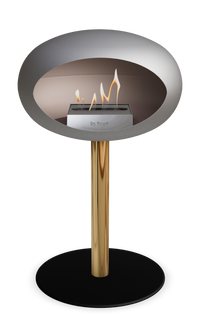 Le Feu Dome Steel Low – Bioethanol Fireplace, Classic Dome