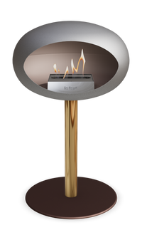 Le Feu Dome Steel Low – Bioethanol Fireplace, Classic Dome
