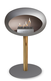 Le Feu Dome Steel Low – Bioethanol Fireplace, Classic Dome