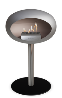 Le Feu Dome Steel Low – Bioethanol Fireplace, Classic Dome