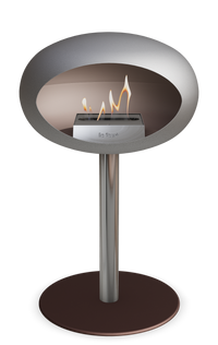 Le Feu Dome Steel Low – Bioethanol Fireplace, Classic Dome