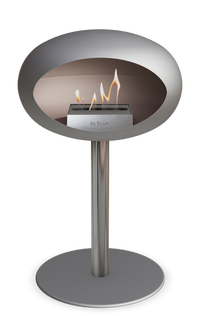 Le Feu Dome Steel Low – Bioethanol Fireplace, Classic Dome