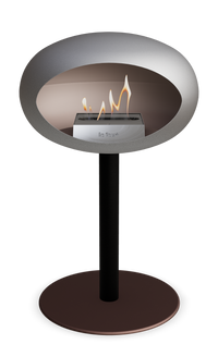 Le Feu Dome Steel Low – Bioethanol Fireplace, Classic Dome