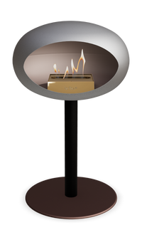 Le Feu Dome Steel Low – Bioethanol Fireplace, Classic Dome