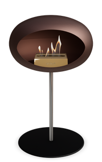 Le Feu Dome Steel Low – Bioethanol Fireplace, Classic Dome
