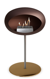 Le Feu Dome Steel Low – Bioethanol Fireplace, Classic Dome